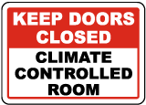 Climate Controlled Room Sign