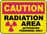 Radiation Area Authorized Only Sign