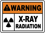 Warning X-Ray Radiation Sign