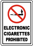 Electronic Cigarettes Prohibited Sign
