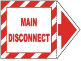 Main Disconnect Arrow Label