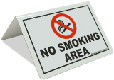 No Smoking Area Tent Sign