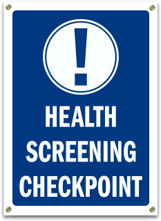 Health Screening Checkpoint Banner