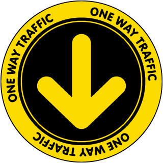 One Way Sign SVG