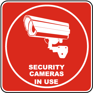 Security Cameras In Use Sticker