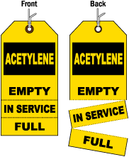 3-Part Acetylene Status Tag
