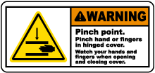 Pinch Point Watch Your Hands Label