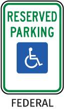 MUTCD Handicap Parking Sign