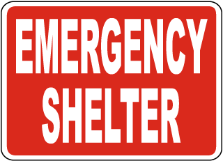 fallout shelter in place sign