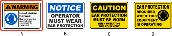 loud noise warning